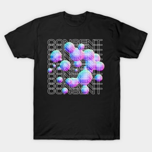 Consent y2k design bubble ver T-Shirt